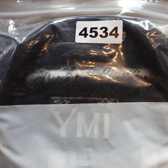 Vintage Y2K YMI Coat Large Black White Plaid 90s Fuzzy Oversized Jacket Wool - Picture 8 of 8